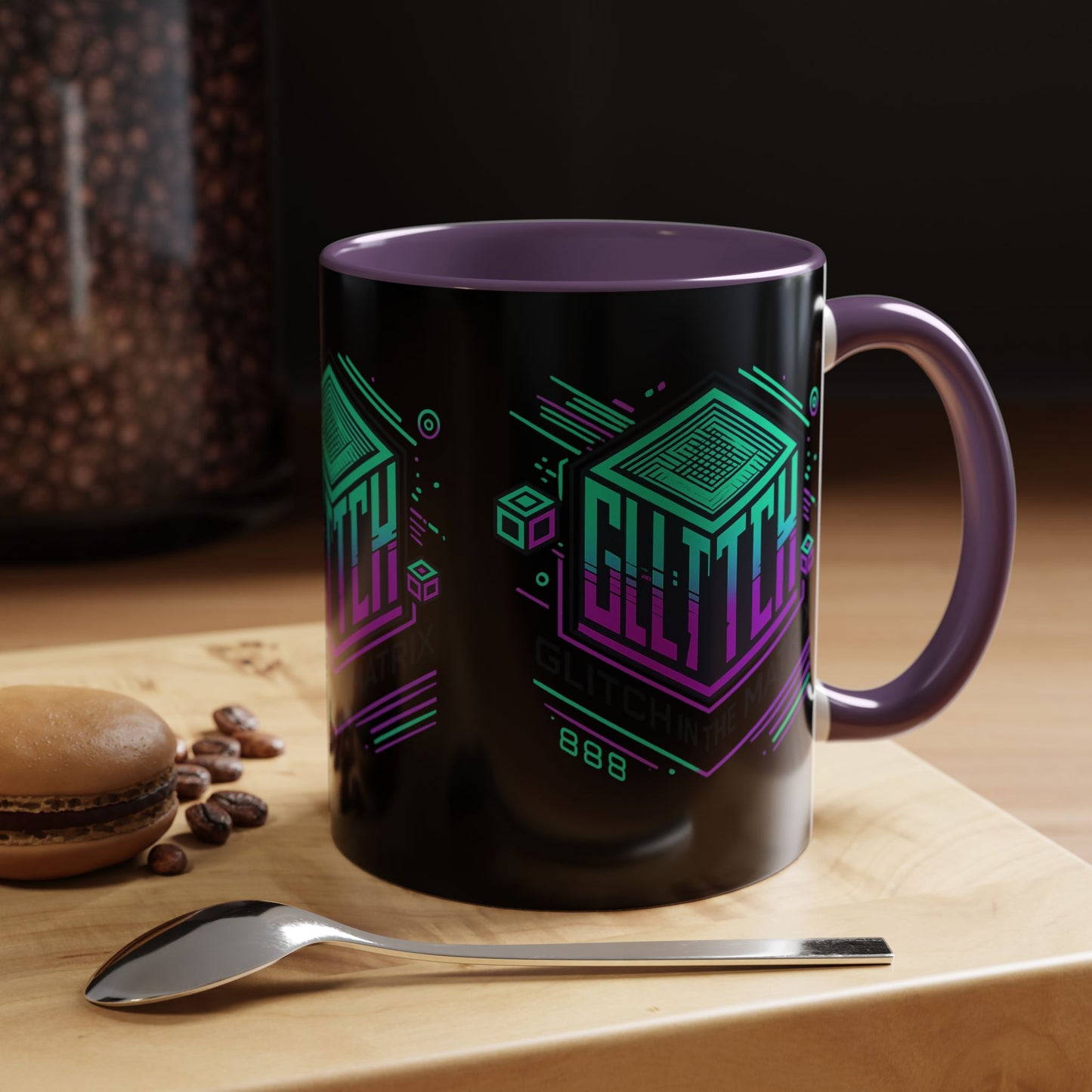 Glitch Mok – Koffie met een Kwantumtwist