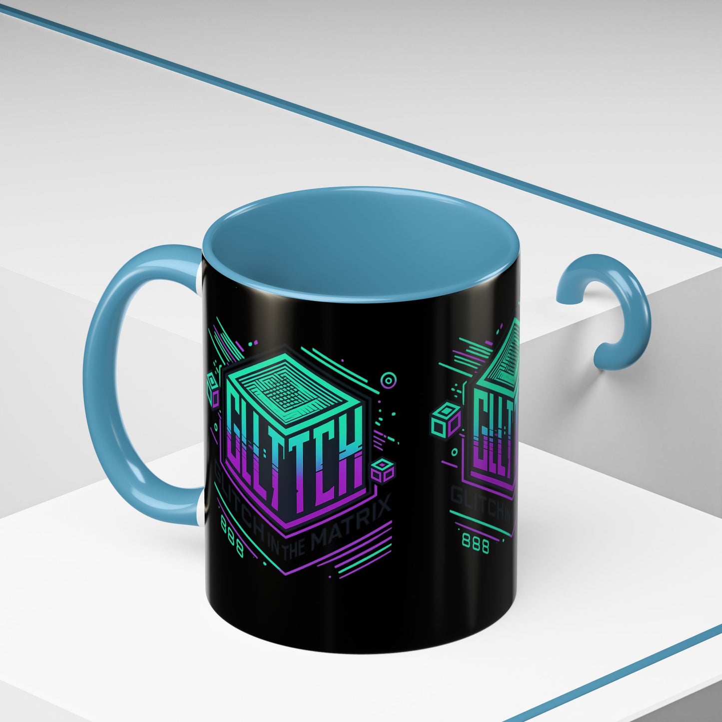 Glitch Mok – Koffie met een Kwantumtwist