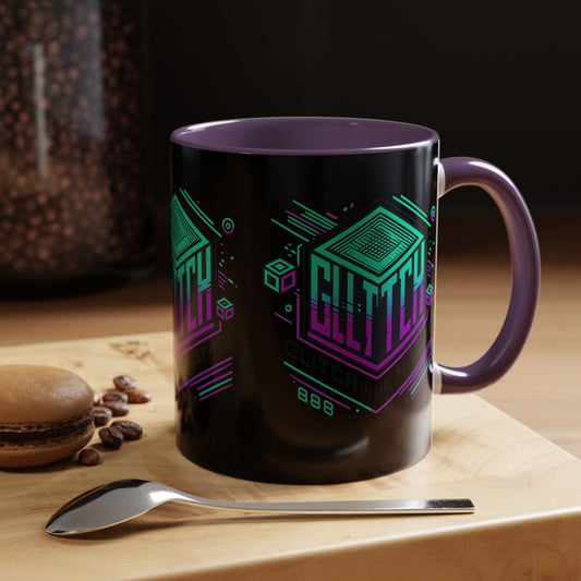 Glitch Mok – Koffie met een Kwantumtwist